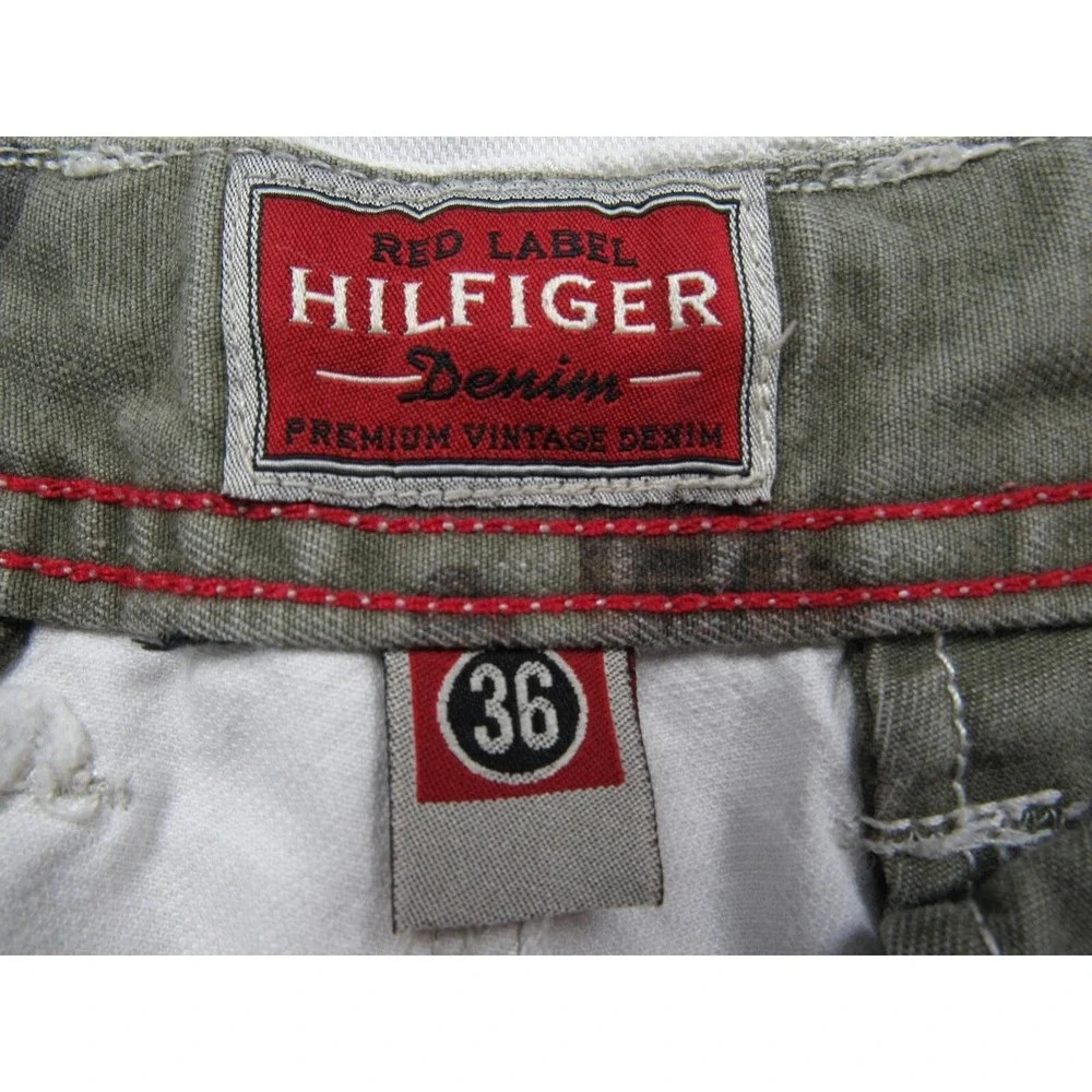 Tommy Hilfiger Red Label‎ Pants Men 36X31 Cargo Beige Baggy Grunge Military Y2K